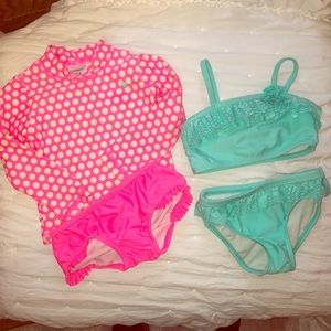 2 for $10 Girls bathing suits 24 months